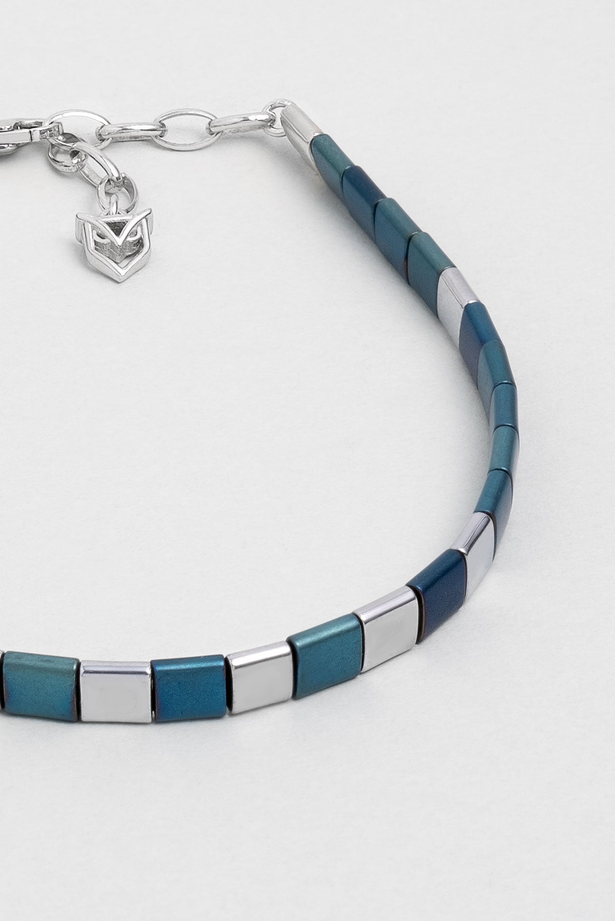 Hematit Taşlı 21 Cm Gümüş Erkek Bileklik 1170600599