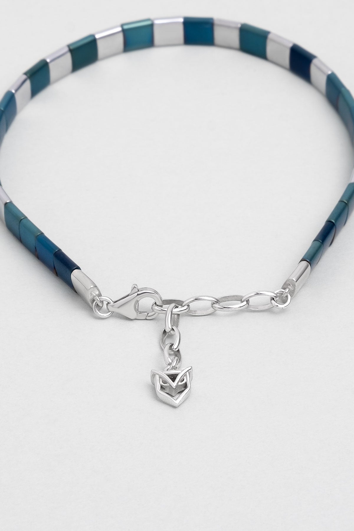 Hematit Taşlı 21 Cm Gümüş Erkek Bileklik 1170600599