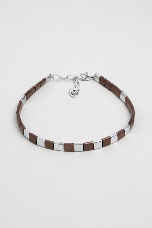 Hematit Taşlı 21 Cm Gümüş Erkek Bileklik 1170601199