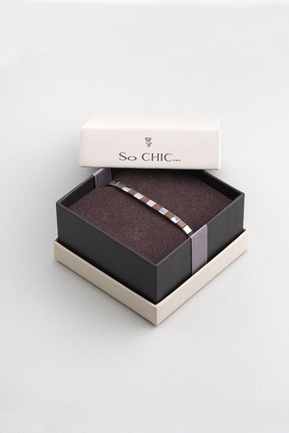 Hematit Taşlı 21 Cm Gümüş Erkek Bileklik 1170601199