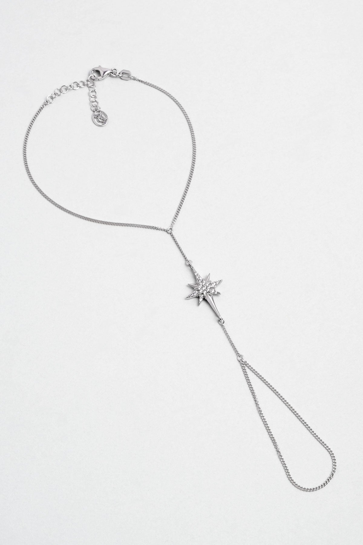 Kuzey Yıldızı 18 Ayar Beyaz Altın Kaplama 21 Cm Gümüş Şahmeran 1171030199