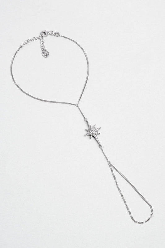 Kuzey Yıldızı 18 Ayar Beyaz Altın Kaplama 21 Cm Gümüş Şahmeran 1171030199