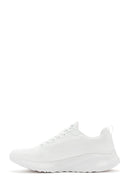 Skechers Kadın Beyaz Bobs Squad Chaos Bağcıklı Sneaker