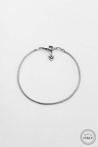 Minimal Tasarım Oksitli 21 Cm Gümüş Erkek Bileklik 1172673799