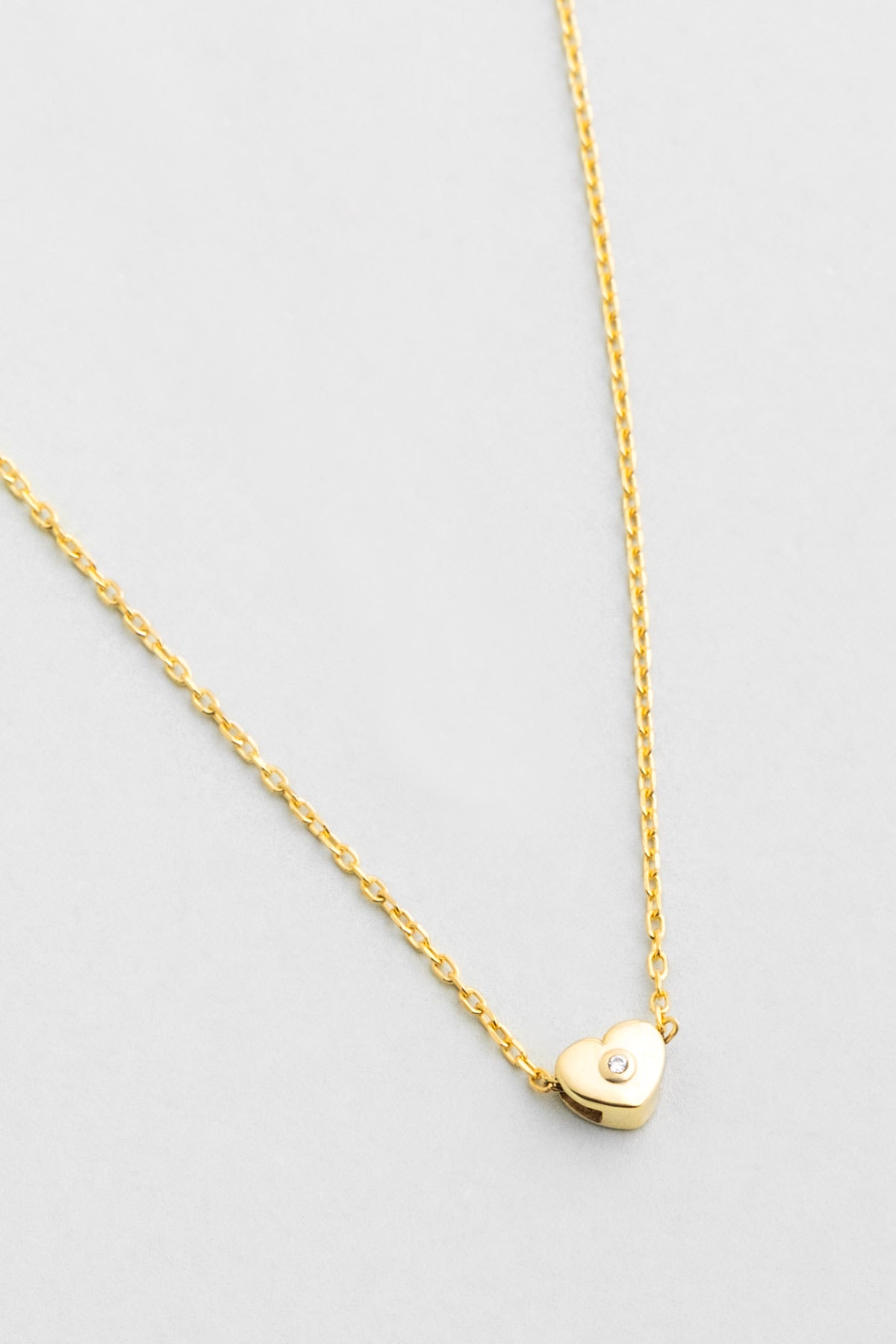 Little Love 18 Ayar Sarı Altın Kaplama 42 Cm Gümüş Kolye 1174520144