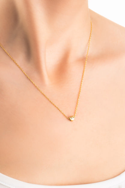 Little Love 18 Ayar Sarı Altın Kaplama 42 Cm Gümüş Kolye 1174520144