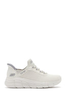 Skechers Kadın Beyaz Bobs B Flex - Fan Fav Kalın Tabanlı Kumaş Sneaker