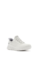 Skechers Kadın Beyaz Bobs B Flex - Fan Fav Kalın Tabanlı Kumaş Sneaker