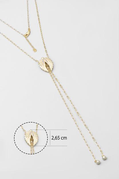 Melek Kanadı 18 Ayar Sarı Altın Kaplama 60 Cm Gümüş Y Kolye 1177270144