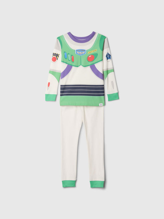 Yeşil %100 Organik Pamuk Toy Story Grafikli Pijama Takımı