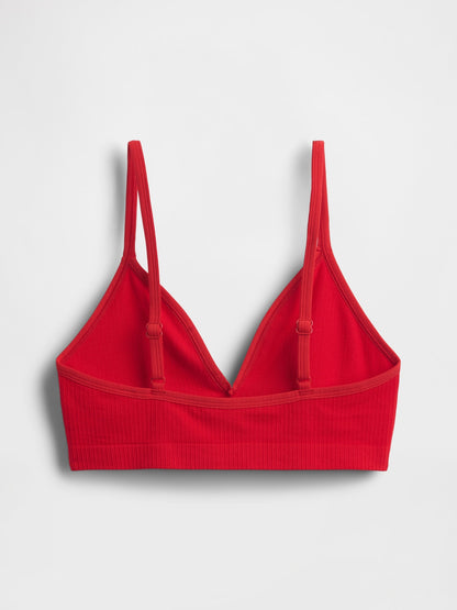 Açık Mavi Seamless Fitilli Triangle Bralet