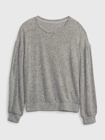 Gri Softspun Dolman Uzun Kollu T-shirt
