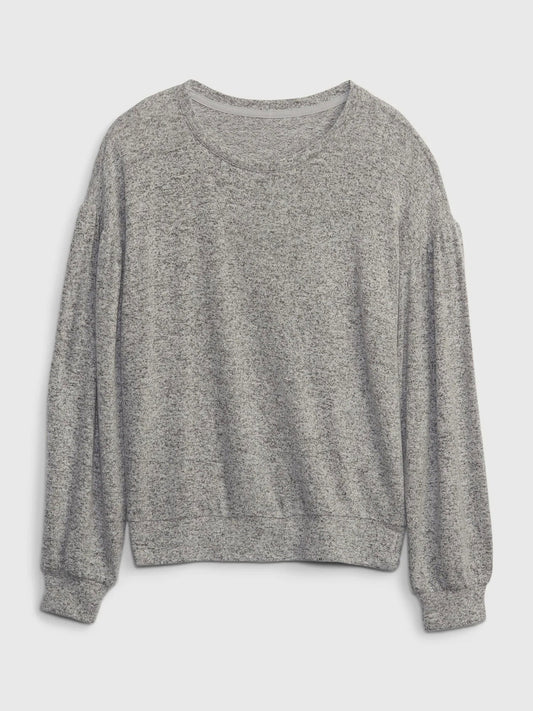 Gri Softspun Dolman Uzun Kollu T-shirt