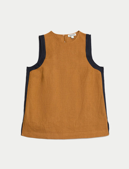 Jaeger Regular Fit Saf Keten Bluz