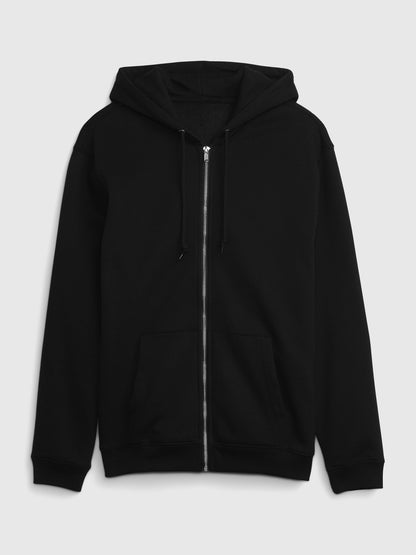 Siyah Vintagesoft Fermuarlı Sweatshirt