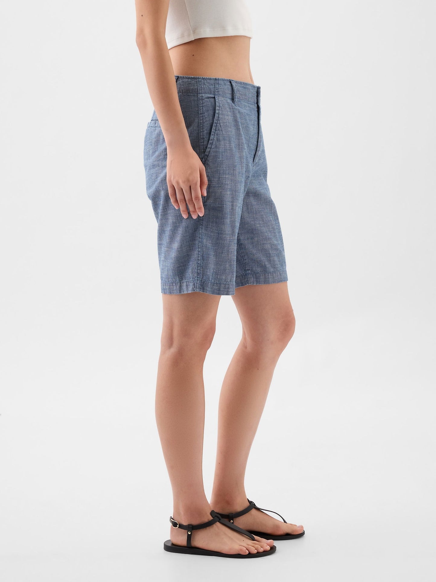 Mavi 9 Downtown Chambray Bermuda Şort