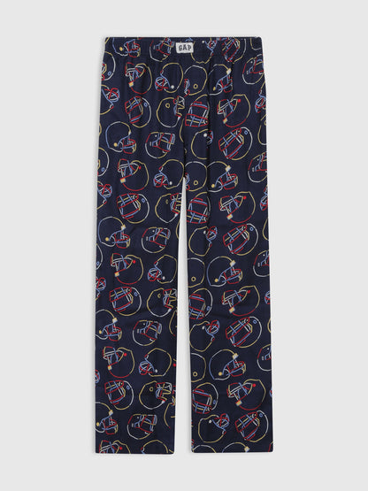 Lacivert Desenli Pijama Altı