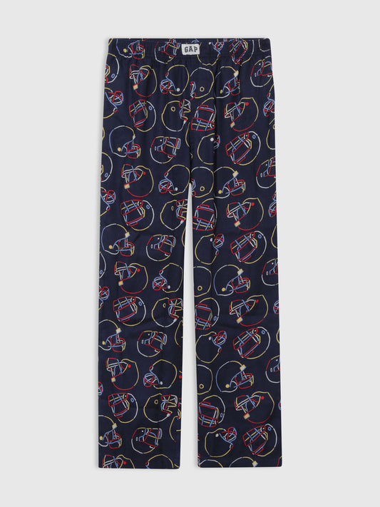 Lacivert Desenli Pijama Altı