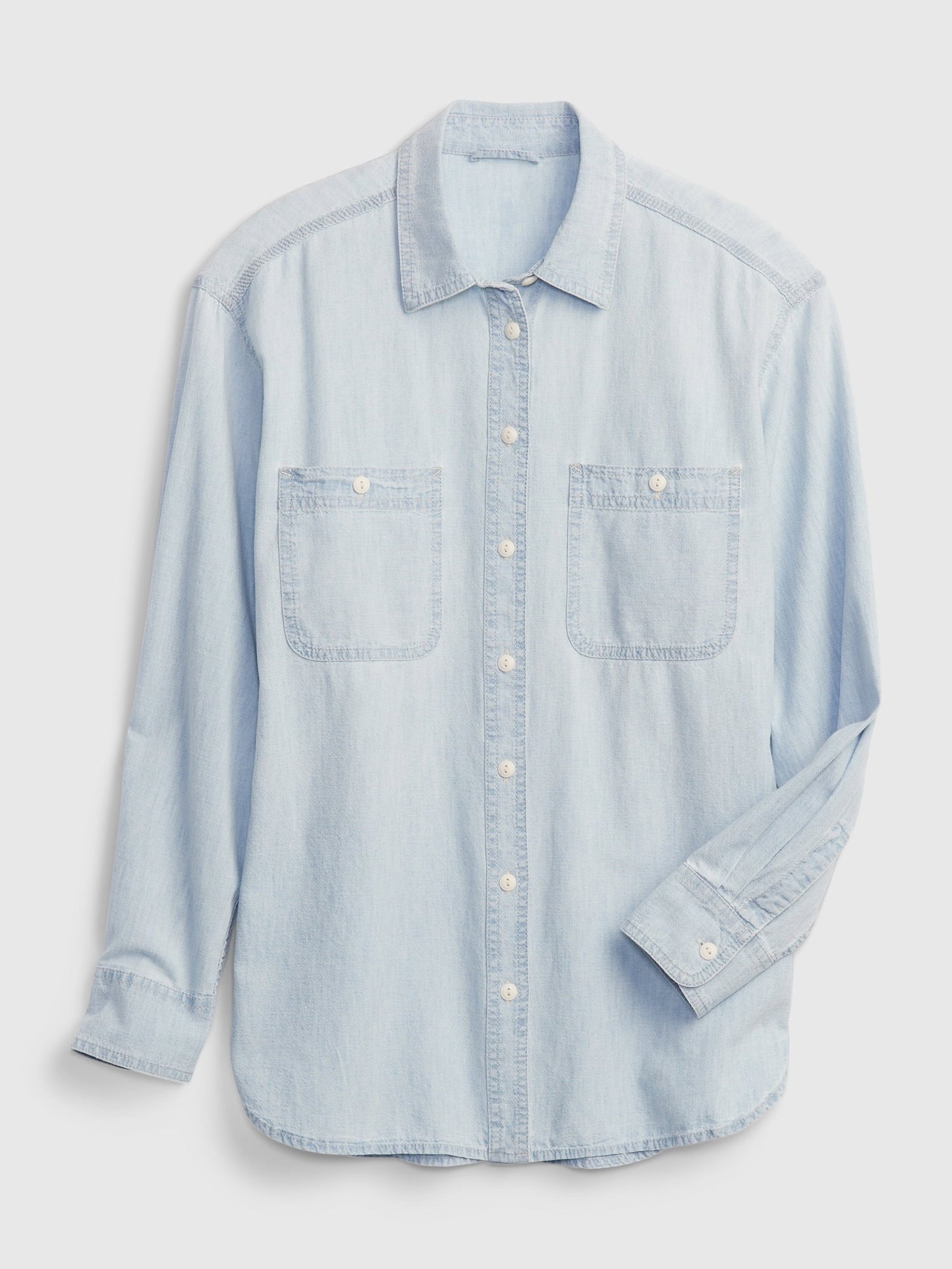 Açık Mavi Chambray Denim Big Washwell™ Gömlek