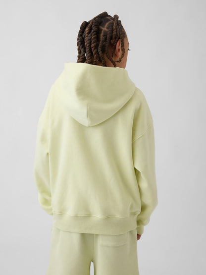 Açık Yeşil Vintagesoft Logo Fermuarlı Sweatshirt