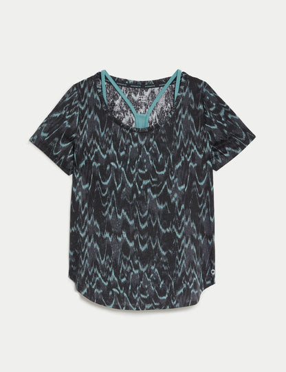 Desenli Yuvarlak Yaka T-shirt Seti
