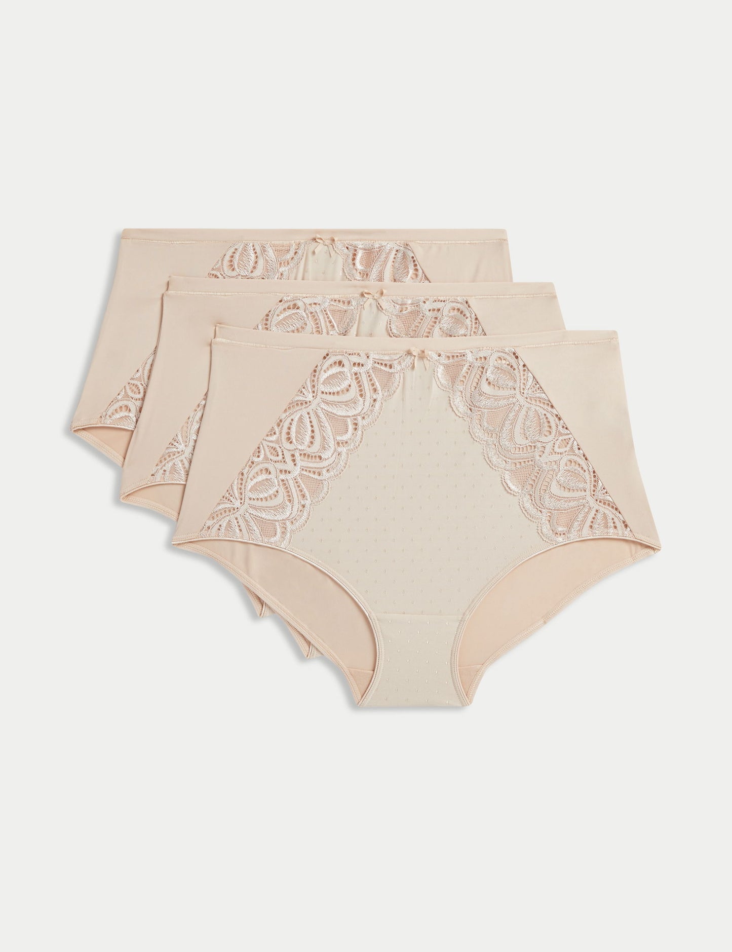 3'lü Amelia Dantelli Full Brief Külot