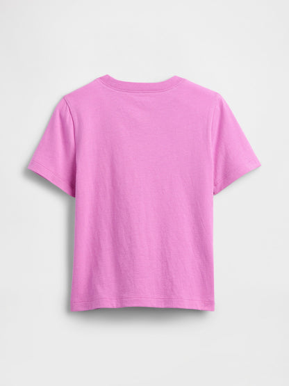 Pembe Disney Minnie Mouse Logo T-shirt