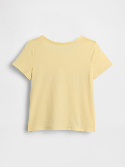 Açık Sarı Logo T-shirt