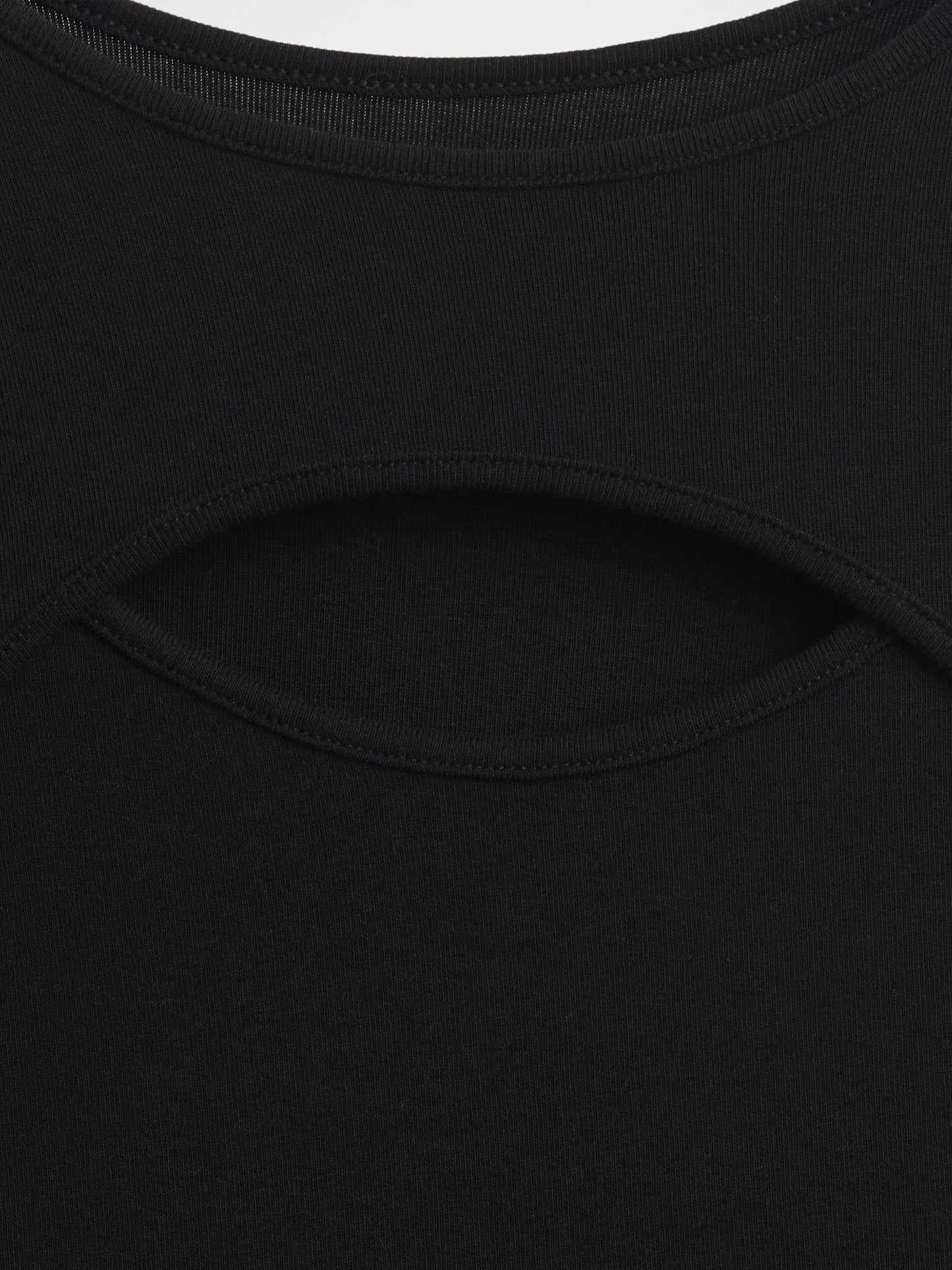 Siyah Modern Cutout T-shirt
