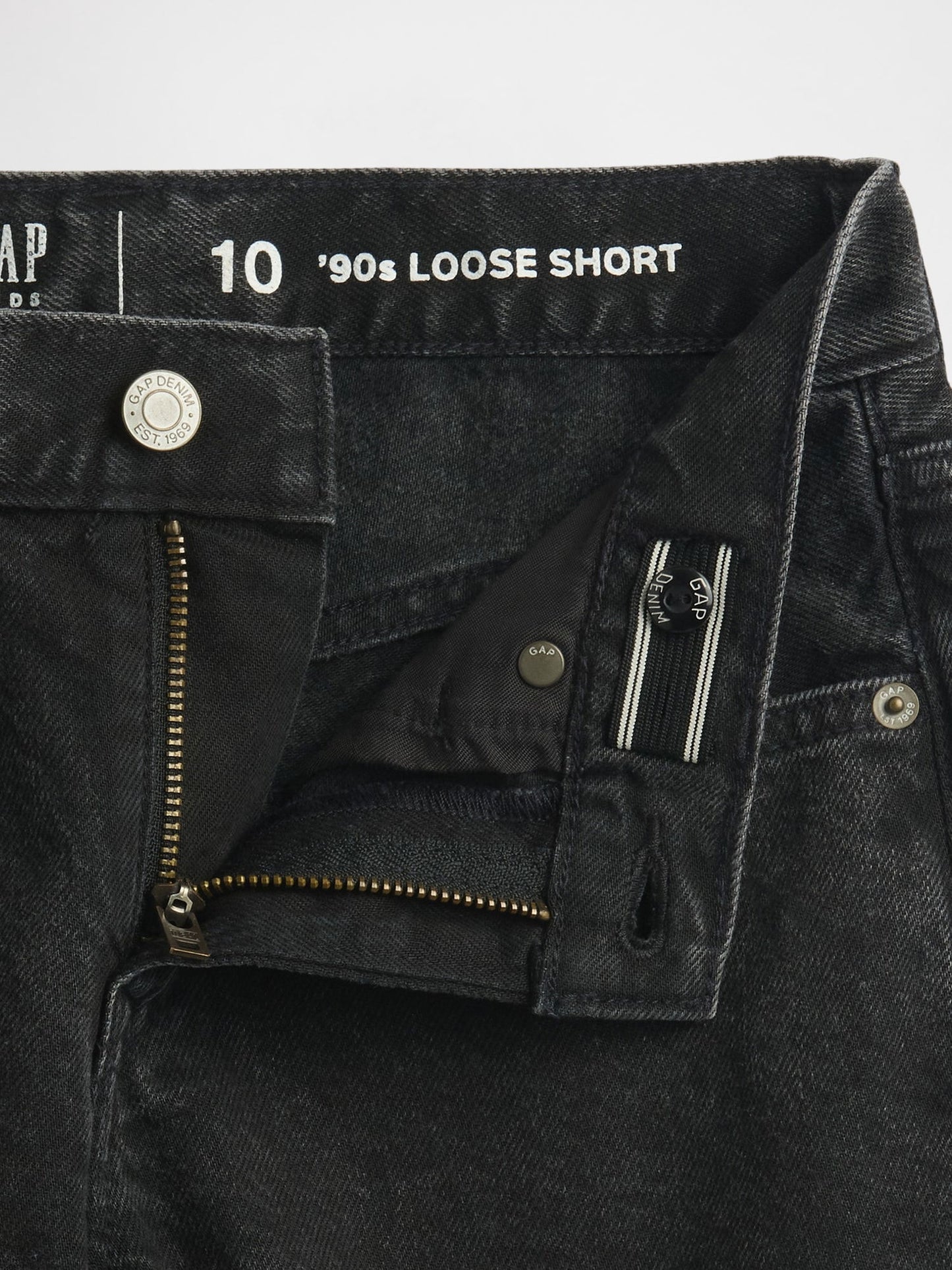 Siyah Ultrasoft '90s Loose Denim Şort