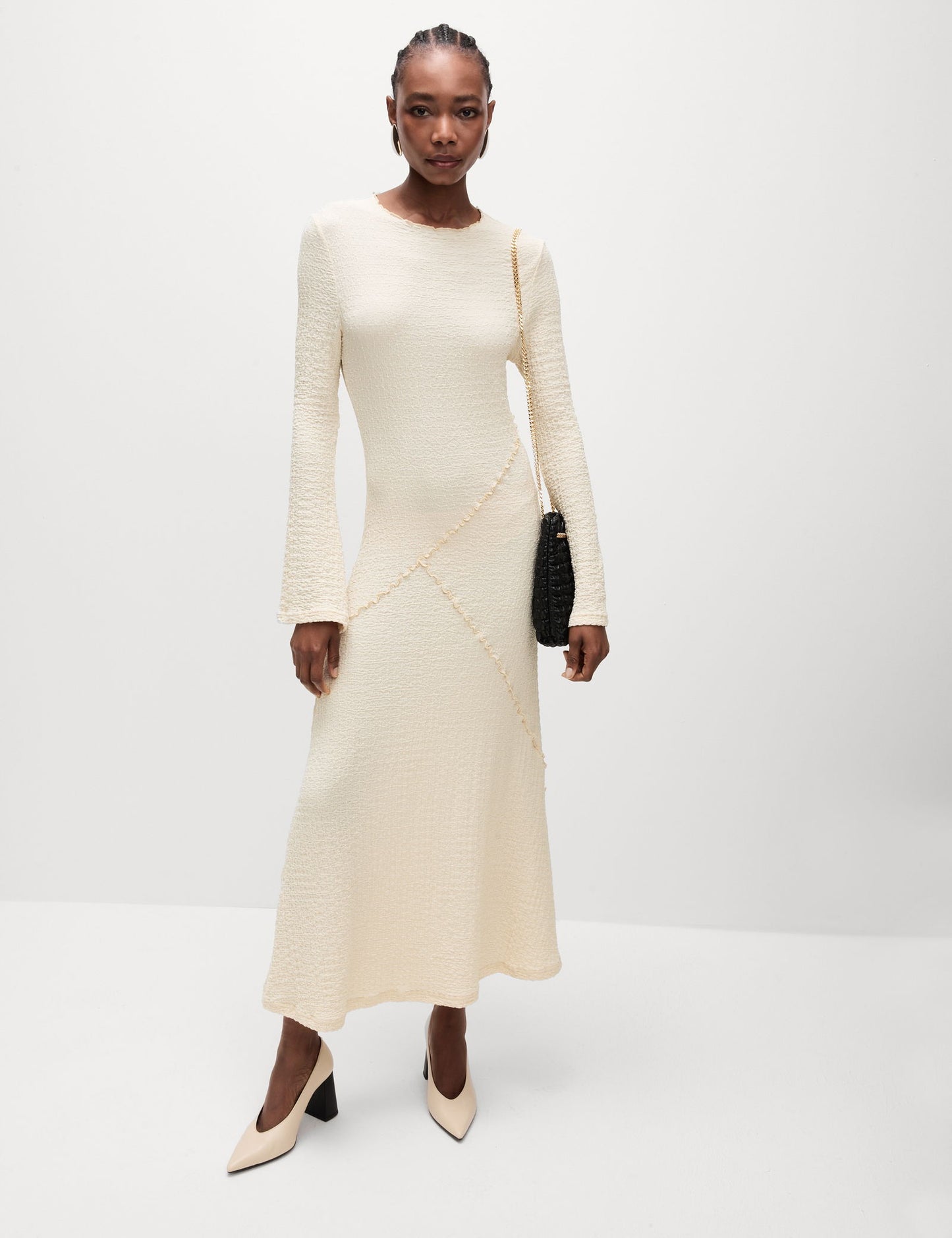 Relaxed Fit Midi Elbise