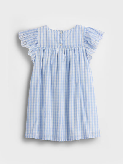 Mavi Baby & Toddler Eyelet Gingham Elbisesi
