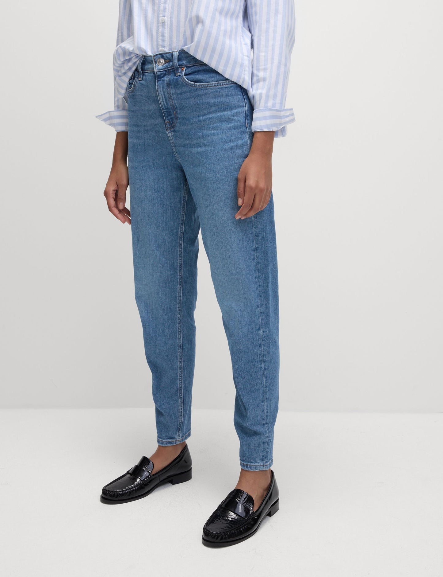 Yüksek Bel Mom Jean Pantolon