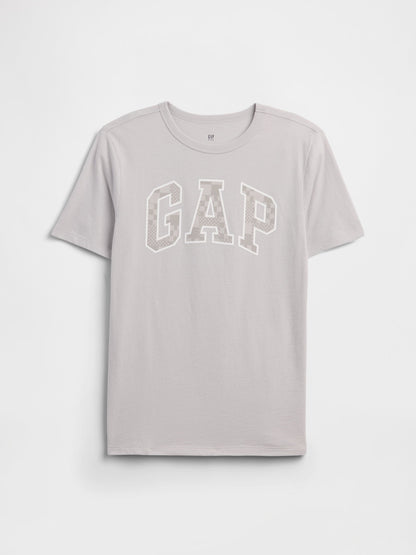 Açık Gri Gap Logo T-shirt
