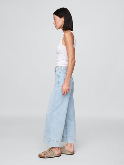 Mavi High Rise Stride Wide-leg Ankle Jean Pantolon