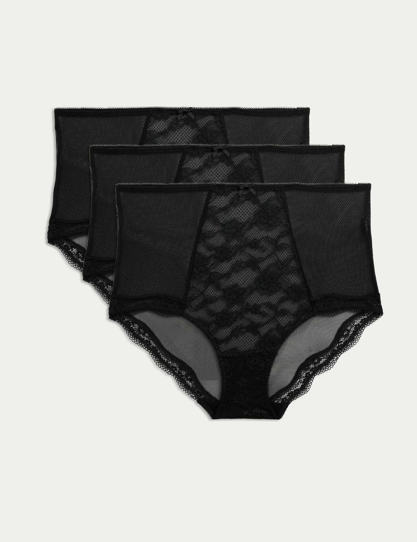 3’lü Dantelli Full Brief Külot