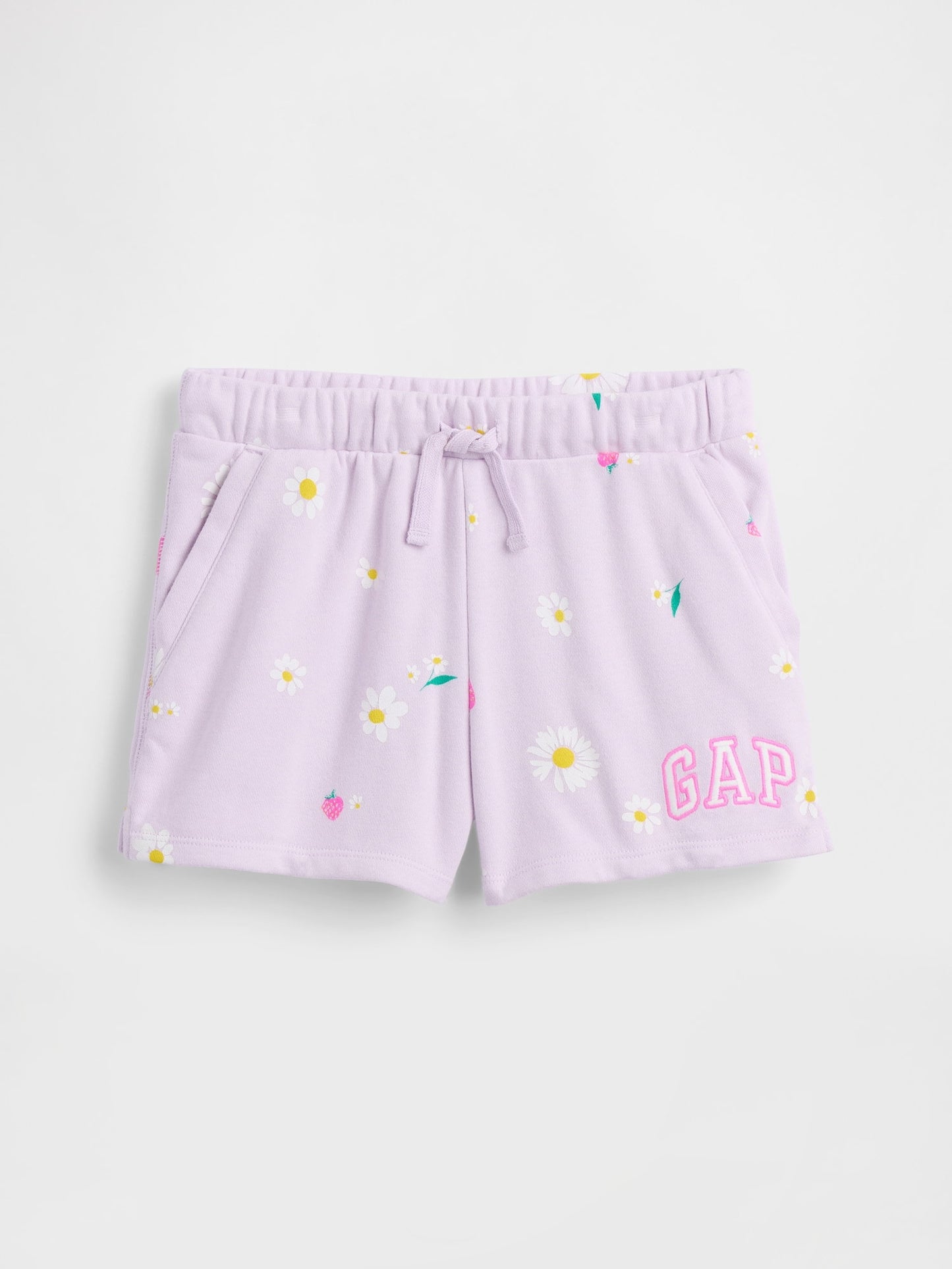 Lila Gap Logo Fransız Havlu Kumaş Pull-on Şort