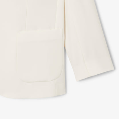 Lacoste Kadın Relaxed Fit Krem Blazer