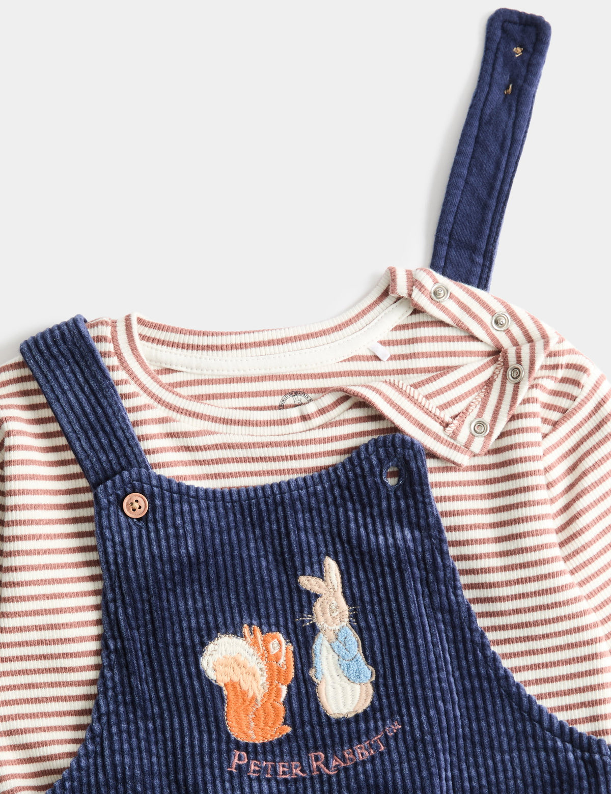 Pamuklu Peter Rabbit™ Salopetli Bebek Takımı