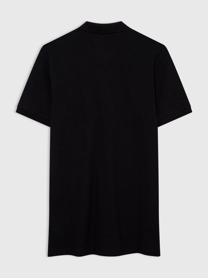 Siyah Gap Logo Piqué Polo Yaka T-shirt