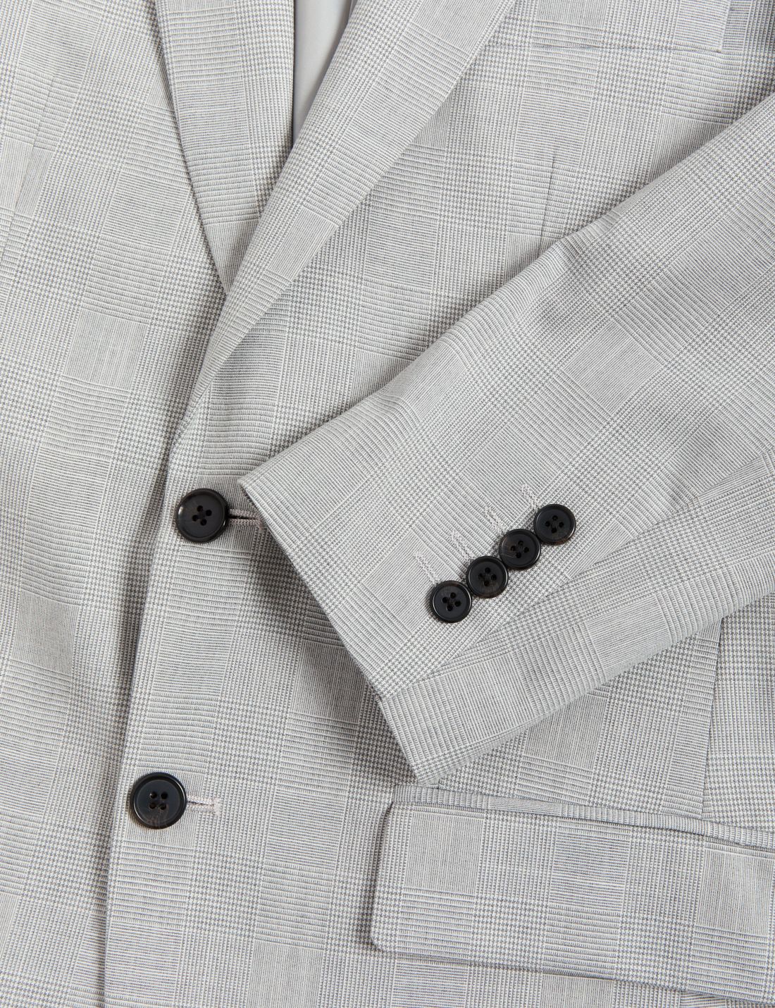 Slim Fit Ekose Desenli Ceket