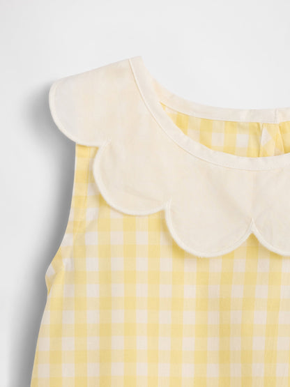 Sarı Poplin Two-piece Outfit Set