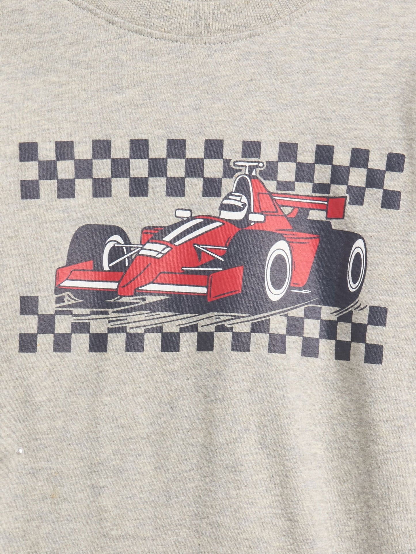 Gri Grafik Baskılı T-shirt
