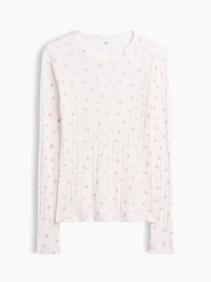 Açık Pembe Essential Fitiili Pointelle T-shirt