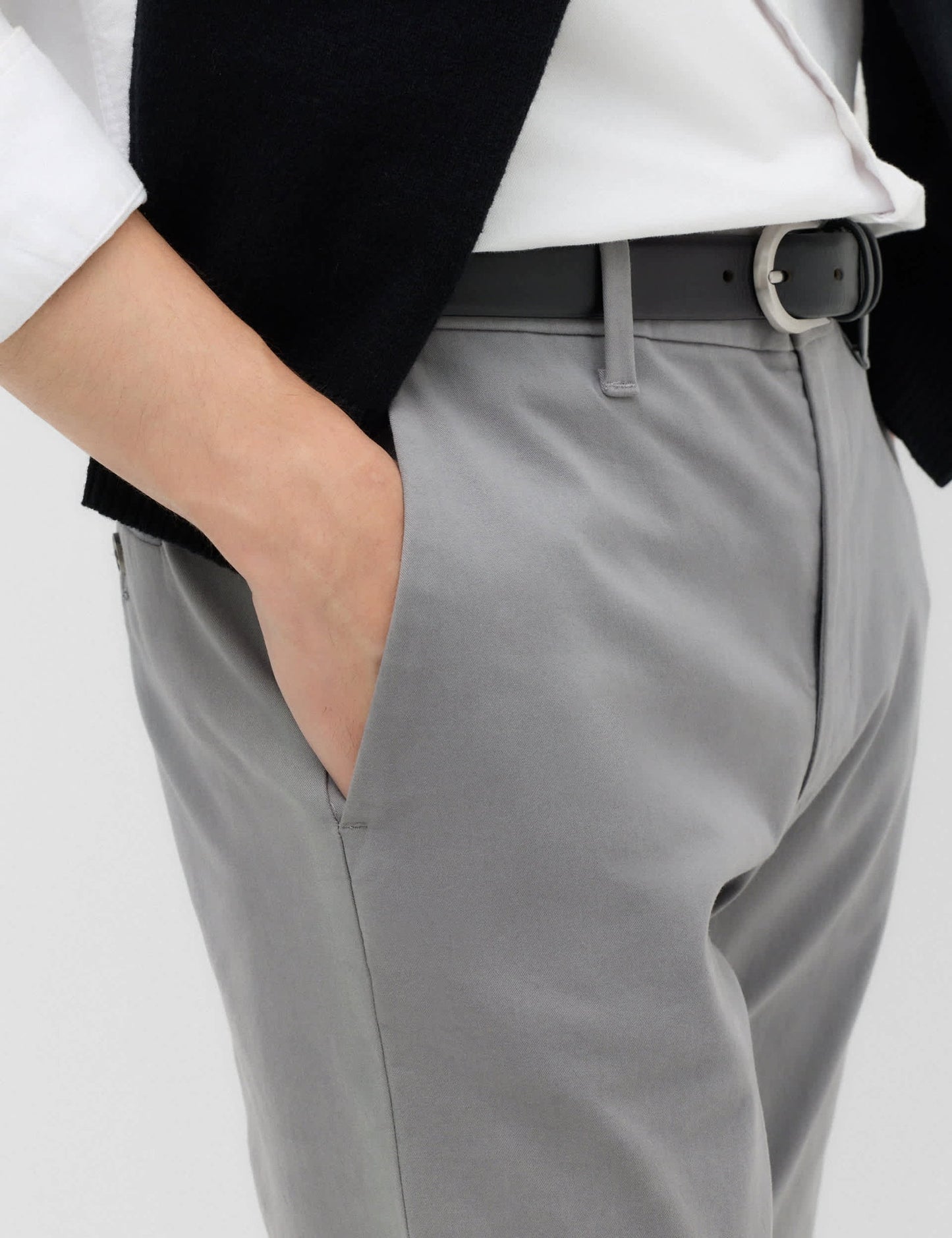 Slim Fit Pamuk Karışımlı Chino Pantolon