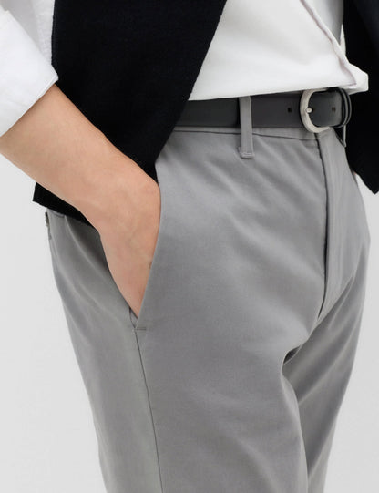 Slim Fit Pamuk Karışımlı Chino Pantolon