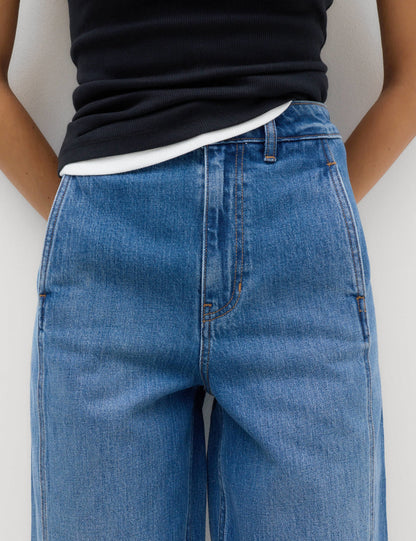 Pamuklu Carrot Leg Jean Pantolon