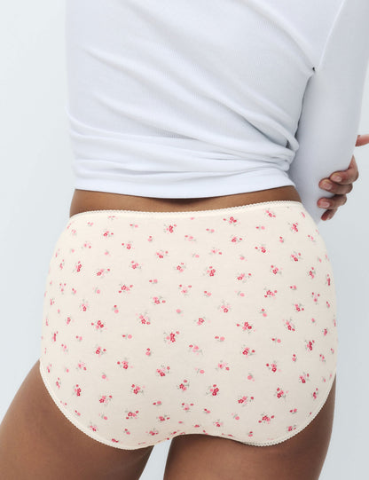 5'li Cotton Lycra Full Brief Külot Seti