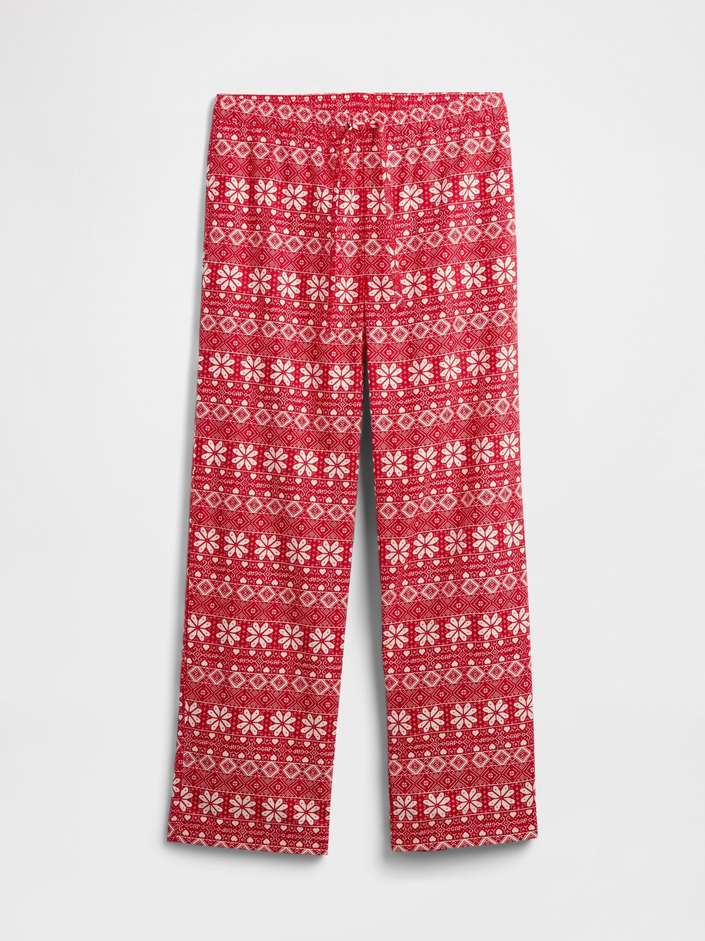 Kırmızı Flannel Pull-on Pijama Altı