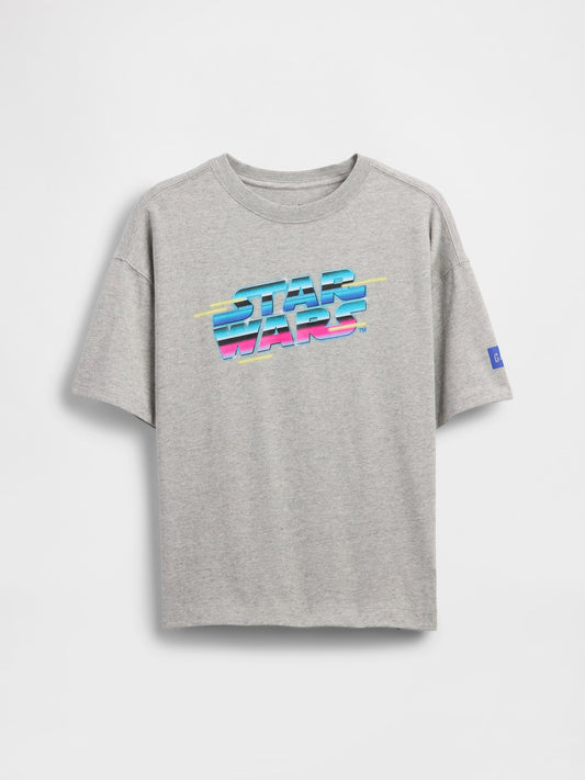 Gri Star Wars Grafik T-shirt